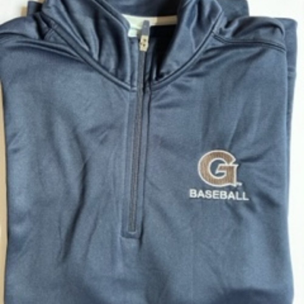 Georgetown Baseball Performace Quarter Zip Dark blue by Port and Co size Medium